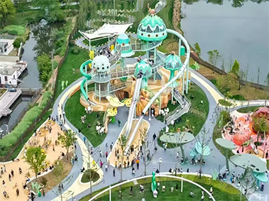 四川儿童公园滑梯场地设计规划落地