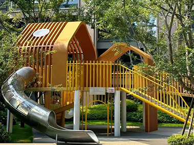 四川绵阳小区儿童滑滑梯