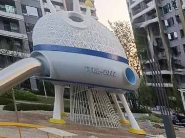 四川南充小区儿童不锈钢滑梯玩具