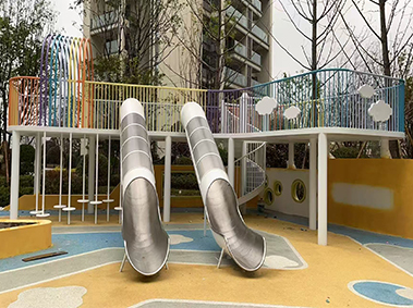 重庆涪陵区小区儿童不锈钢滑梯