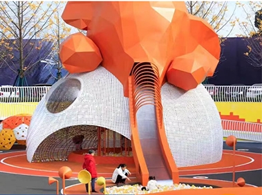 山西景区大型甲壳虫造型儿童滑梯