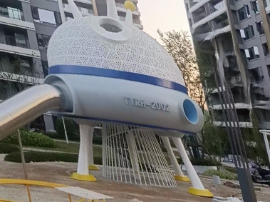 四川南充小区儿童不锈钢滑梯玩具