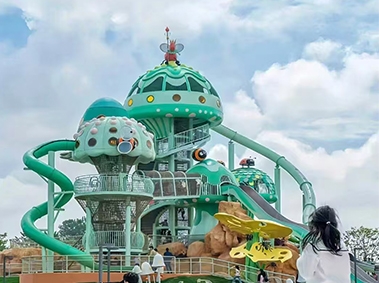 云南儿童公园+动物主题游乐园+不锈钢滑滑梯