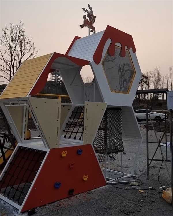 四川乐山儿童攀爬架组合滑梯