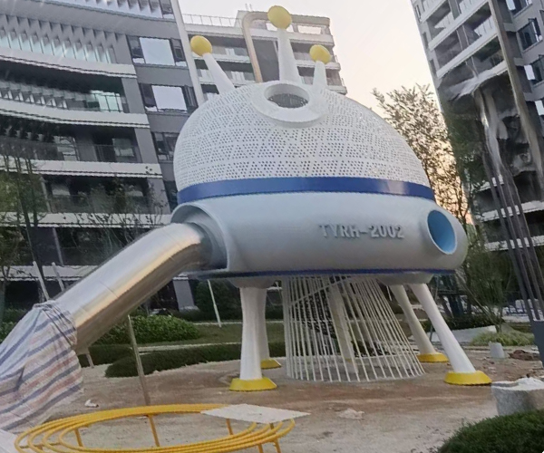 四川南充小区儿童不锈钢滑梯玩具