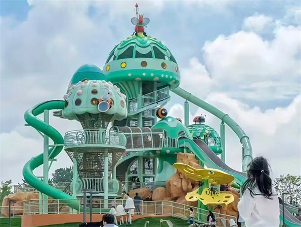 云南儿童公园+动物主题游乐园+不锈钢滑滑梯