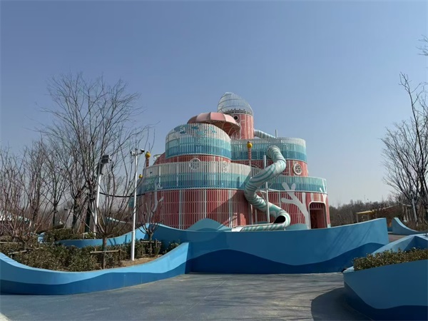 云南小区海洋主题-儿童滑梯游乐场地