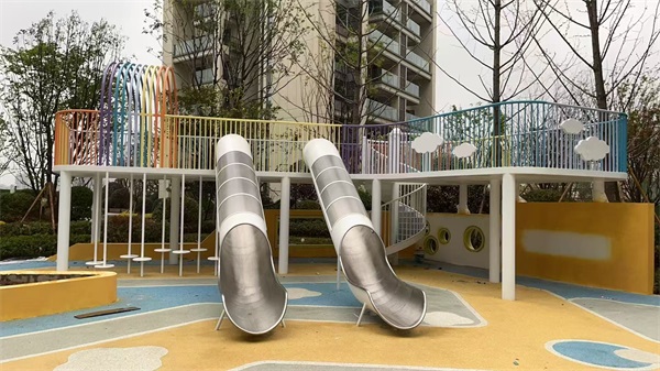 重庆涪陵区小区儿童不锈钢滑梯