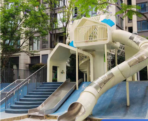 重庆南川小区儿童不锈钢滑梯