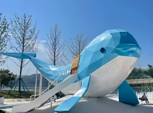 公园鲸鱼滑梯设计